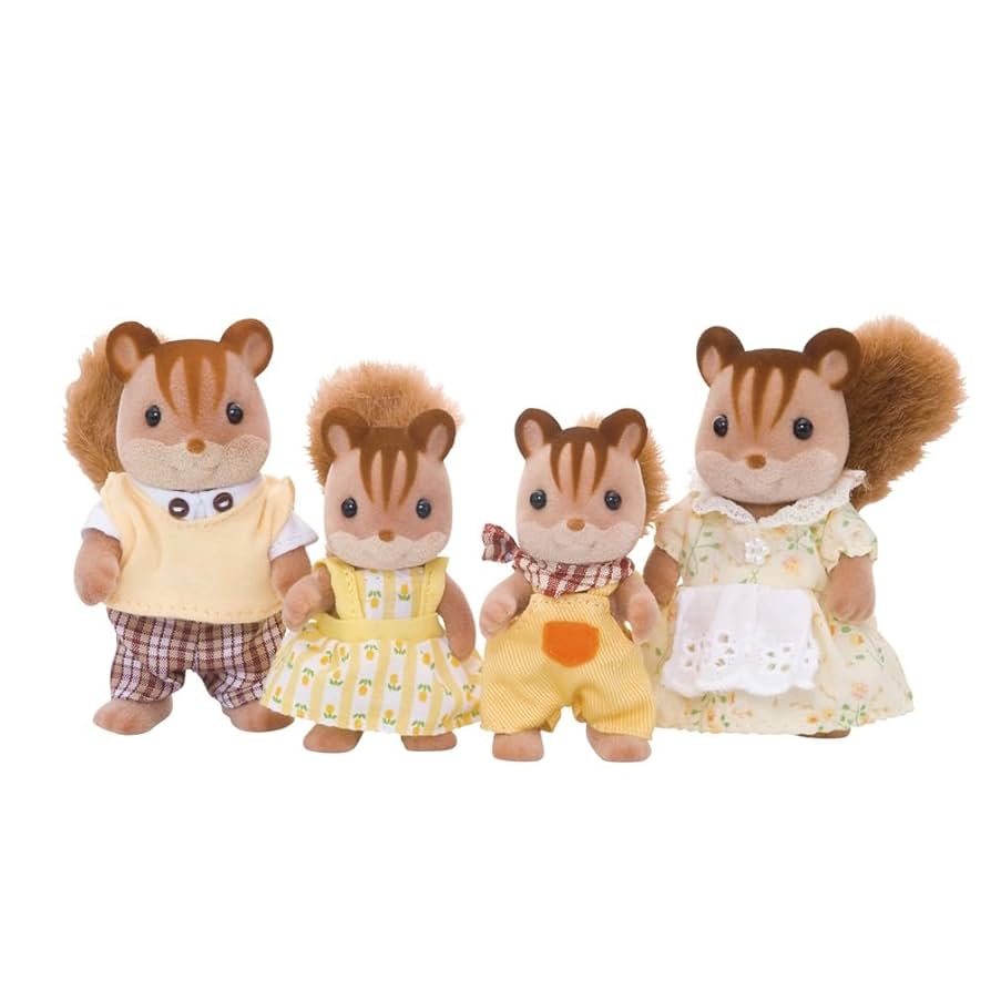 Amazon.co.jp: Sylvanian Families Walnut Squirrel Family 3+